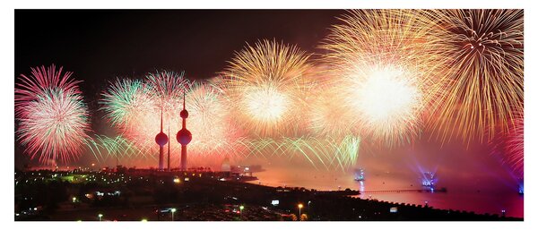Tablou cu artificii (120x50 cm)