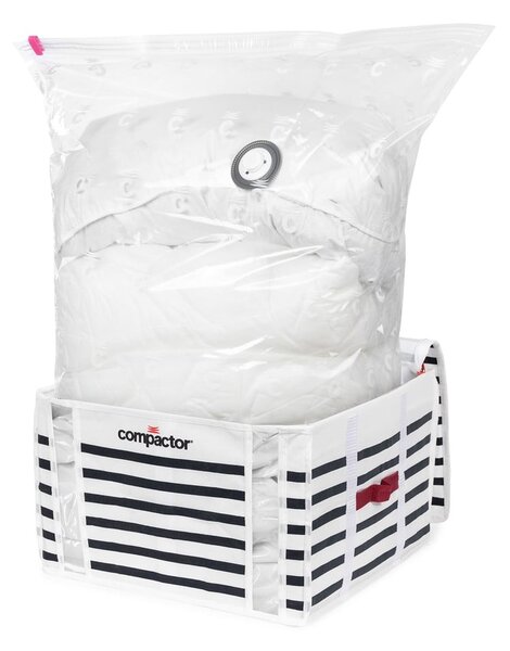 Cutie de depozitare cu vid pentru haine Compactor Mariniere, 125 l
