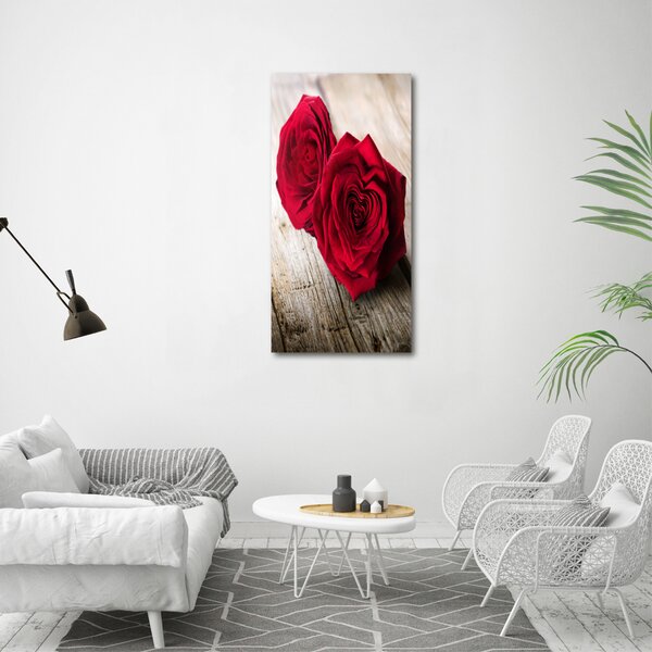 Tablou canvas trandafiri rosii
