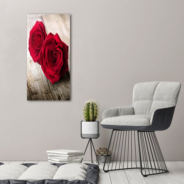 Tablou canvas trandafiri rosii
