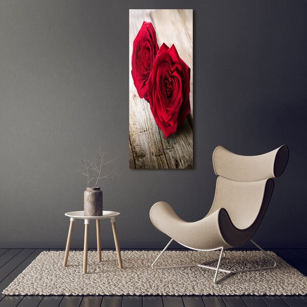 Tablou canvas trandafiri rosii