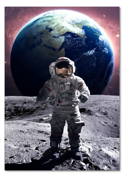 Tablou Printat Pe Sticlă Astronaut