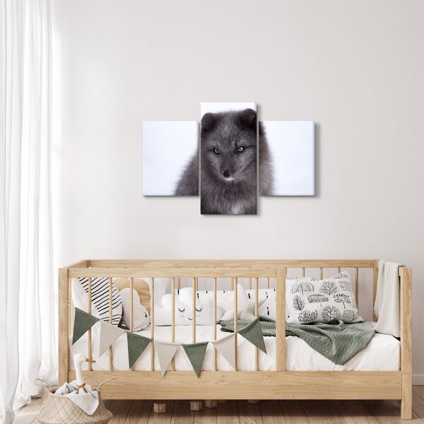 Tablou cu vulpe polară (90x60 cm)