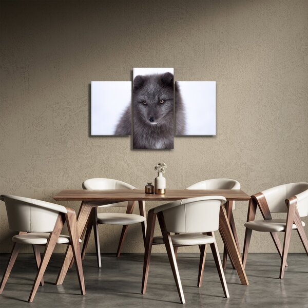 Tablou cu vulpe polară (90x60 cm)