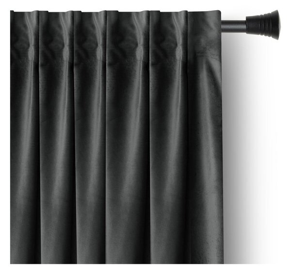 Draperie gri dimout (semi-opacă) din catifea 140x270 cm – Restilo