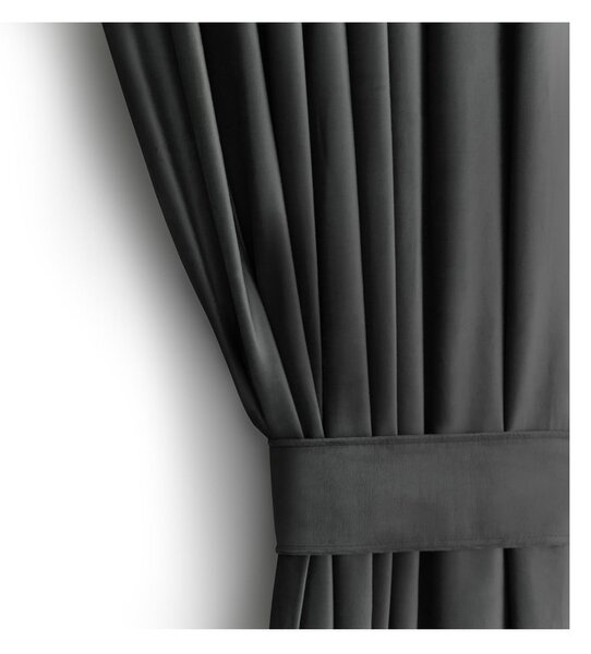 Draperie gri dimout (semi-opacă) din catifea 140x270 cm – Restilo