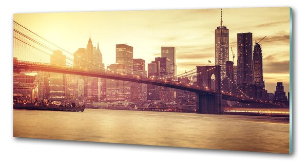 Sticlă printata bucătărie Manhattan New York City