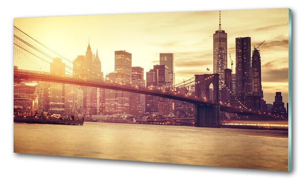 Sticlă printata bucătărie Manhattan New York City