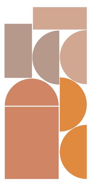 Autocolant pentru perete 120x250 cm Abstract Sunset – Ambiance