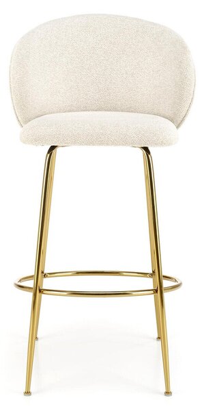 Scaun bar Houston 1554, Crem, Auriu, 132x52x59cm, 7 kg