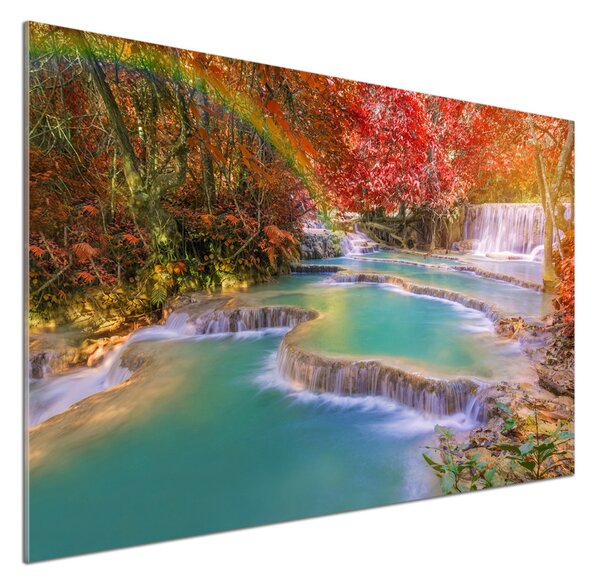 Panou sticlă decorativa bucătărie Cascadă