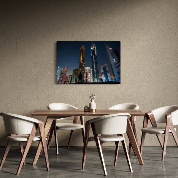 Tablou cu orașul nocturn (90x60 cm)