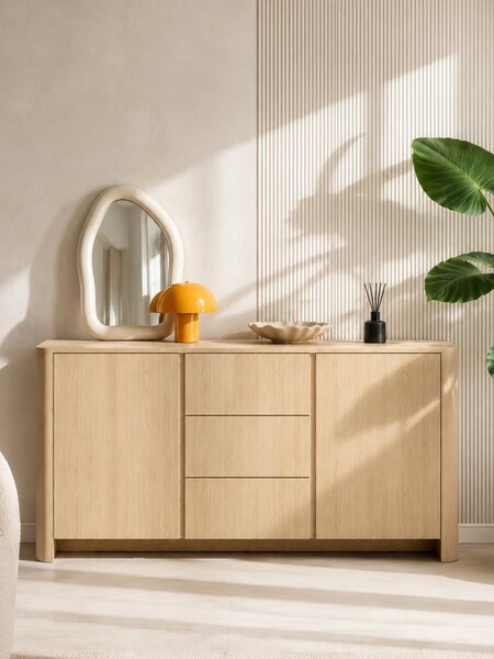 Comodă Sorrenti 168 cm cu sertare - stejar Vicenza