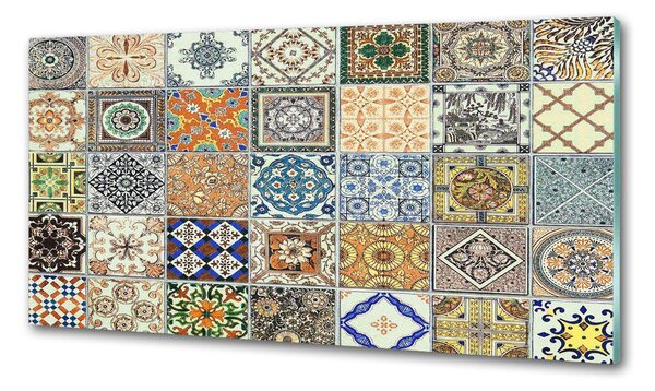 Panou sticlă bucătărie placi ceramice