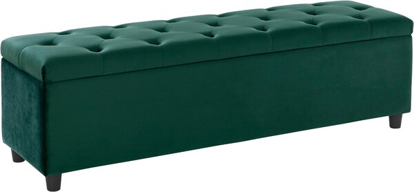 Bancuta cu spatiu de depozitare Relaxy verde 120/40/41,5 cm