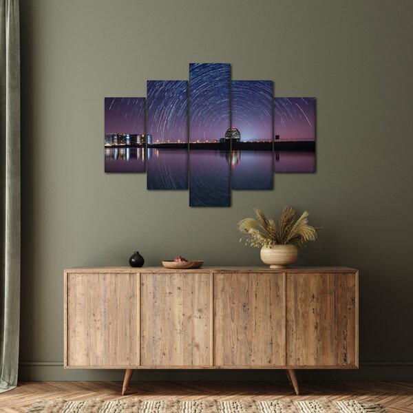 Tablou cu cerul nocturn și stele (150x105 cm)