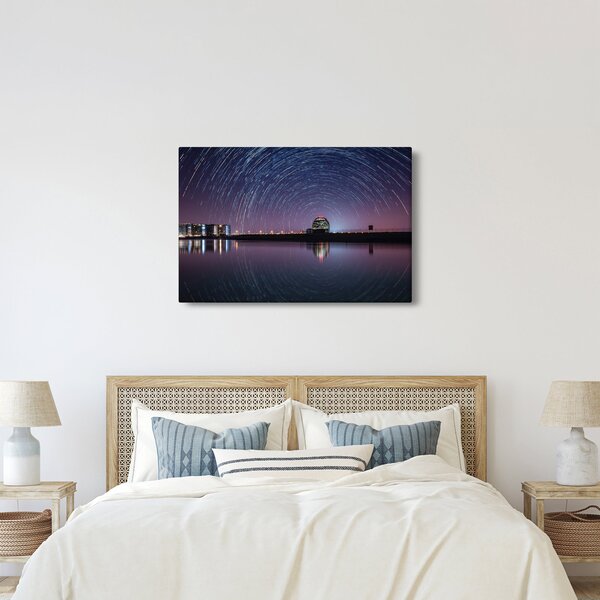 Tablou cu cerul nocturn și stele (90x60 cm)