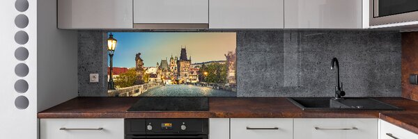 Panou sticlă bucătărie Podul Praga Republica Cehă