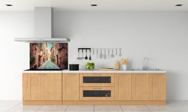Panou sticlă decorativa bucătărie străzile italiene