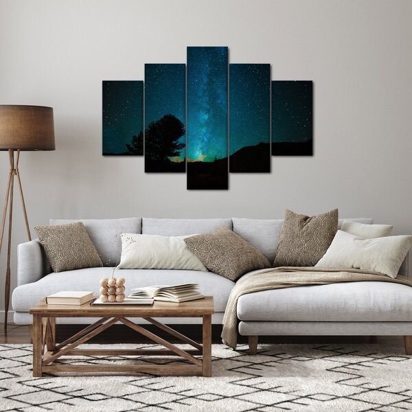 Tablou cu cerul nocturn și stele (150x105 cm)