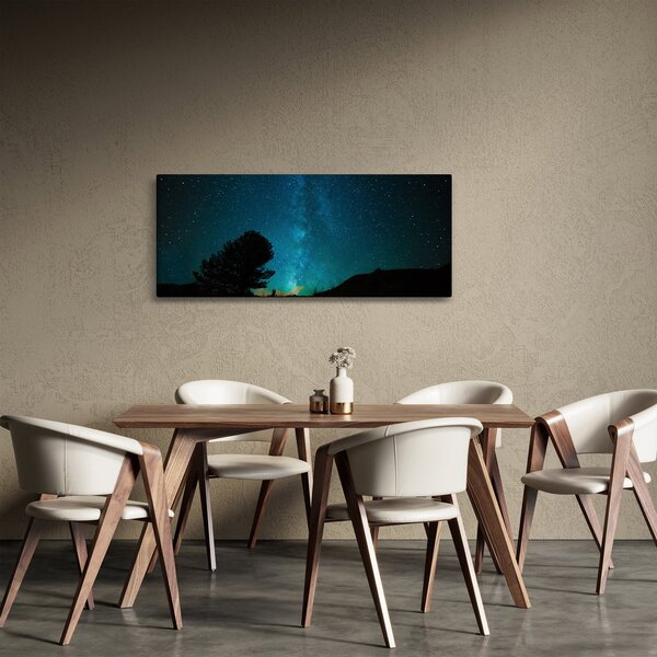 Tablou cu cerul nocturn și stele (120x50 cm)