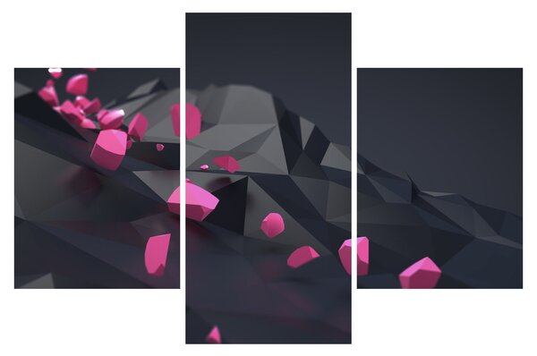 Tablou 3D abstracție (90x60 cm)