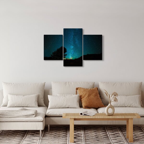 Tablou cu cerul nocturn și stele (90x60 cm)