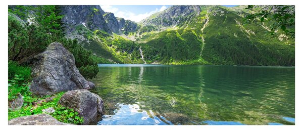Tablou cu lac în munții Tatra (120x50 cm)