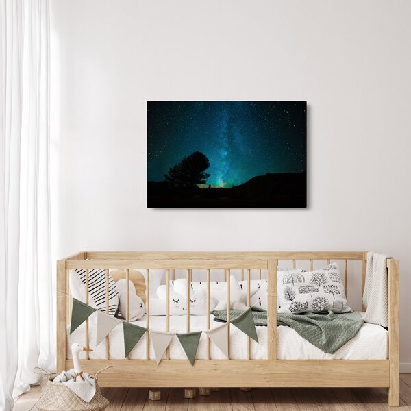 Tablou cu cerul nocturn și stele (90x60 cm)
