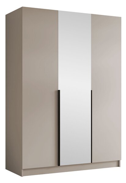 Dulap Closico Decoron II, Cașmir, Negru, 215x150x58cm, 148.5 kg, Uși dulap: Cu balamale, Numărul de rafturi: 9, Numărul de rafturi: 9