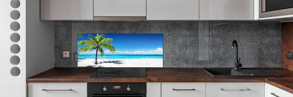Panou perete bucătărie plaja tropicala
