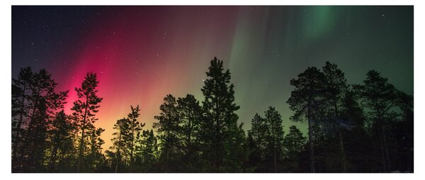 Tablou cu Northern Lights (120x50 cm)