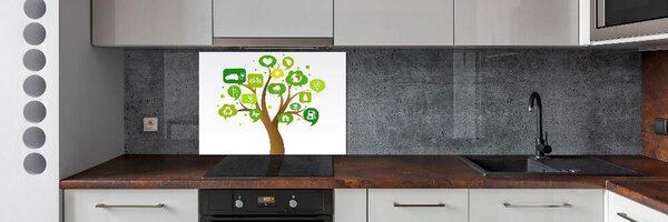 Sticlă pentru bucătărie copac ecologic