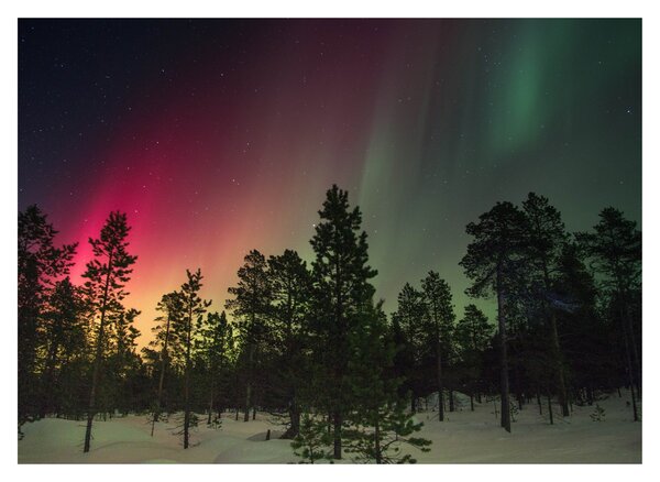 Tablou cu Northern Lights (70x50 cm)