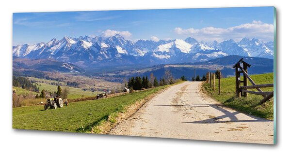 Sticlă pentru bucătărie panorama Tatra