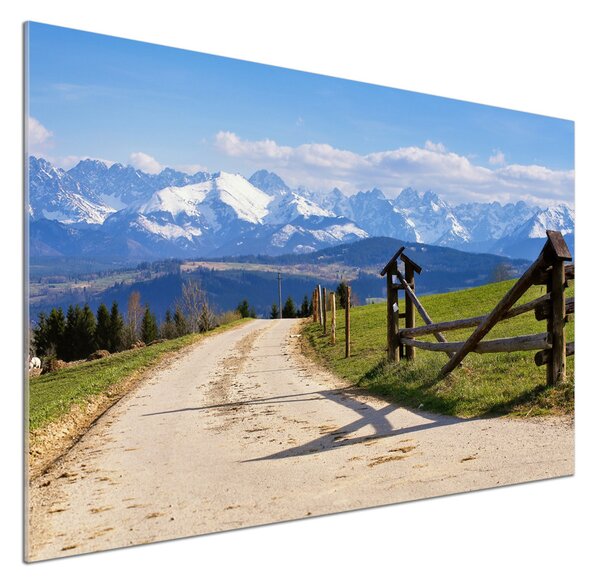 Sticlă pentru bucătărie panorama Tatra