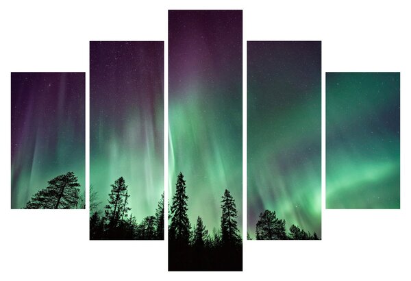 Tablou cu Northern Lights (150x105 cm)