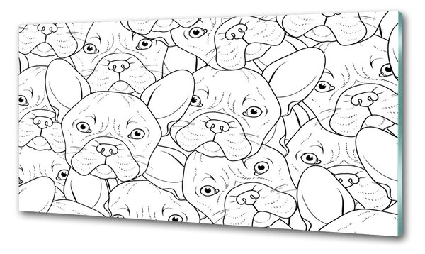 Panou sticlă bucătărie Bulldogs franceză