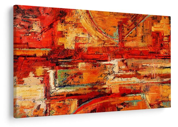 Tablou cu pictură pe pereți (90x60 cm)