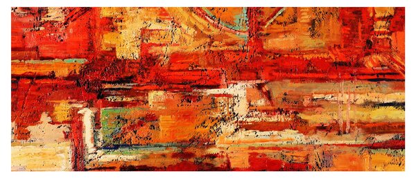 Tablou cu pictură pe pereți (120x50 cm)