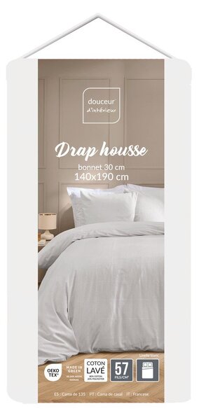 Cearceaf alb 140x190 cm Linella – douceur d'intérieur