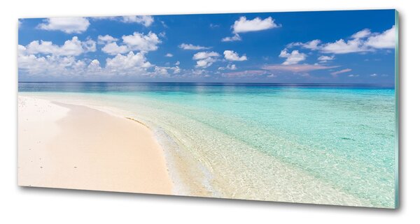 Sticlă bucătărie Plajă în Maldive