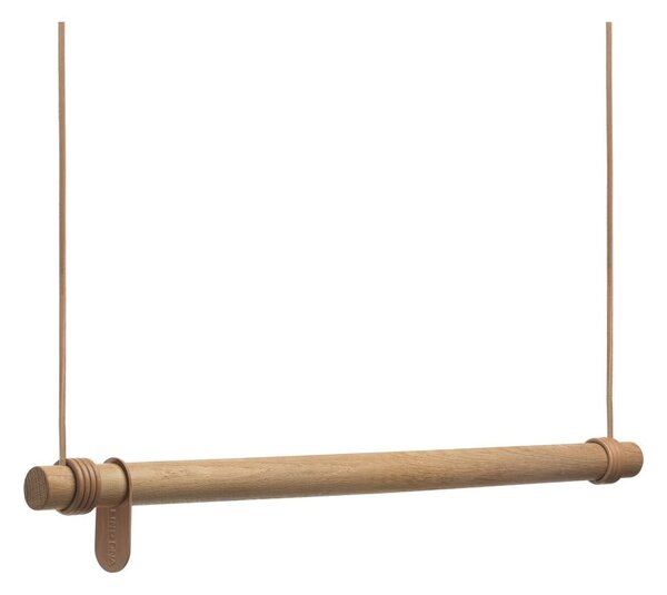 Cuier de perete în culoare naturală din lemn de stejar 80 cm Swing M – LIND DNA