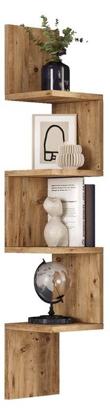 Bibliotecă de perete cu aspect de lemn de pin 22x117 cm Laura – Kalune Design