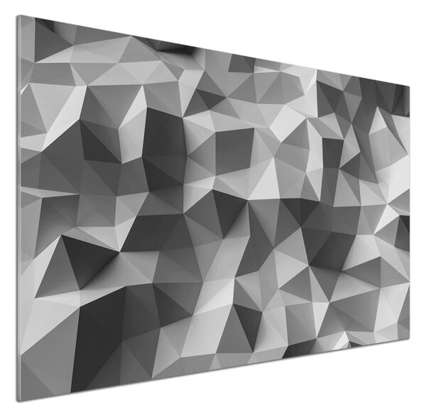 Sticlă bucătărie triunghiuri abstractizare