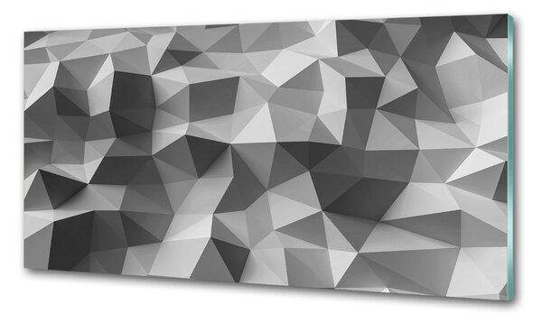 Sticlă bucătărie triunghiuri abstractizare