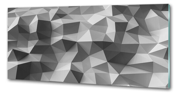 Sticlă bucătărie triunghiuri abstractizare