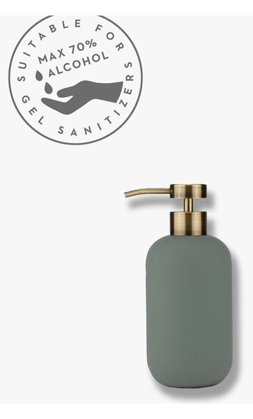 Dozator de săpun lichid verde din ceramică 200 ml Lotus – Mette Ditmer Denmark