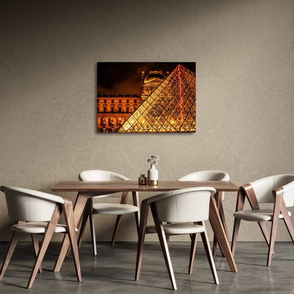 Tablou cu Louvre la Pris (70x50 cm)