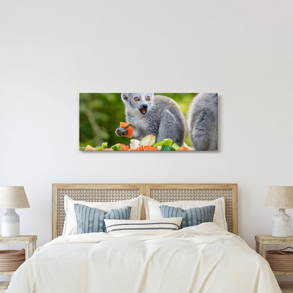 Tablou cu lemur (120x50 cm)